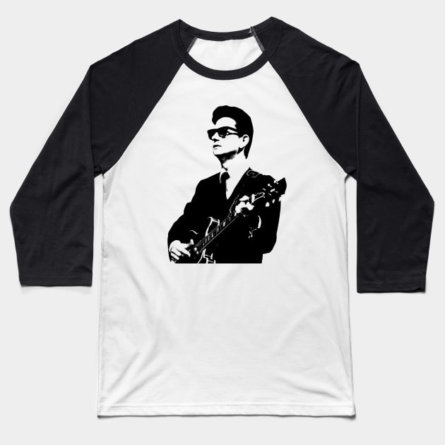 Roy Orbison // Vintage Style Design Baseball T-Shirt by Indanafebry